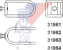 KSK Drahtspange kreuzförmig – 1,5x1,5 Zoll